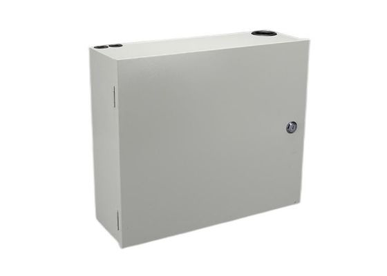 Kualitas  ODF Wall Mount Fiber Enclosure Distribution Box FC 72F 72 Port Single Door pabrik