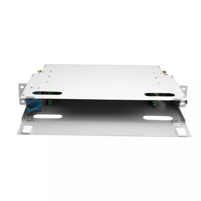 FTTH 1U Fiber Panel 24 Core 19 Inch Rack Patch Panel Unit ODF