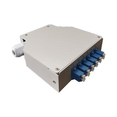 12 Core Cold Rolled Steel Fiber Optic Din Rail Terminal Box Dengan Adaptor Lc Duplex