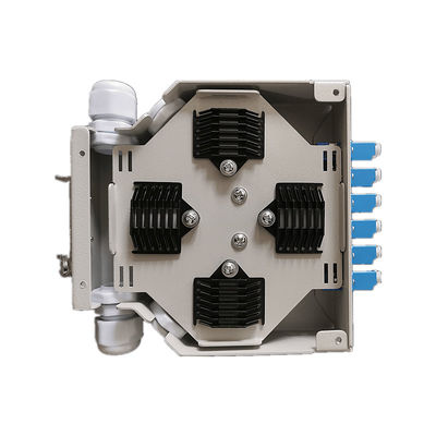 12 Core Cold Rolled Steel Fiber Optic Din Rail Terminal Box Dengan Adaptor Lc Duplex