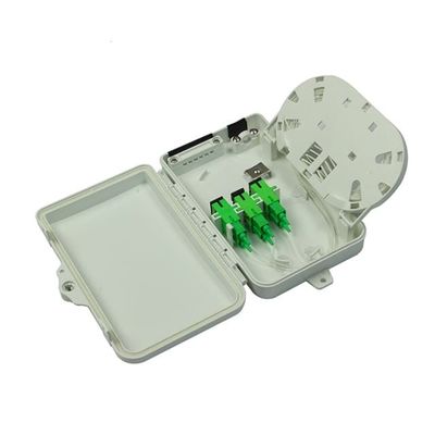 Kotak Terminal Serat Optik 6Port SC APC/UPC SM SX PC+ABS Light Grey Untuk Telekomunikasi