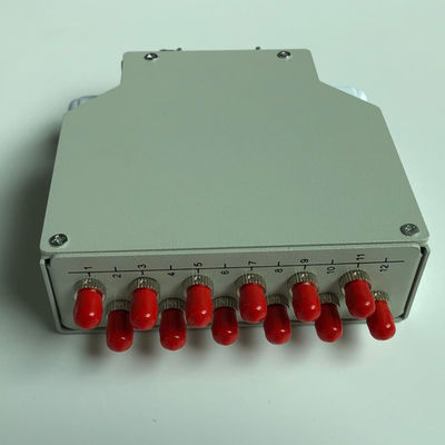 12 Port Din Rail Mounted Fiber Optic Din Rail Terminal Box Dengan Adaptor St