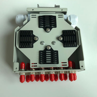 12 Port Din Rail Mounted Fiber Optic Din Rail Terminal Box Dengan Adaptor St