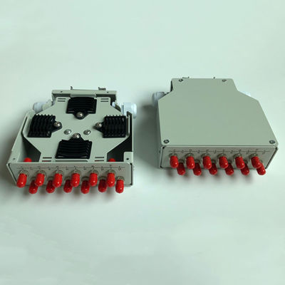 12 Port Din Rail Mounted Fiber Optic Din Rail Terminal Box Dengan Adaptor St