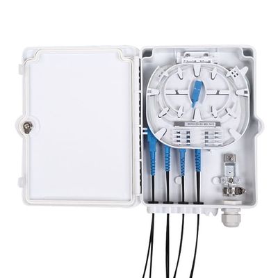 Kotak Terminal Serat Optik 8Port Tingkat Perlindungan IP-66 Pemasangan Tiang Dinding SM SC