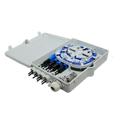 Kotak Terminal Serat Optik 8Port Tingkat Perlindungan IP-66 Pemasangan Tiang Dinding SM SC