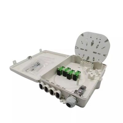 Kotak Terminal Serat Optik 8Port Tingkat Perlindungan IP-66 Pemasangan Tiang Dinding SM SC