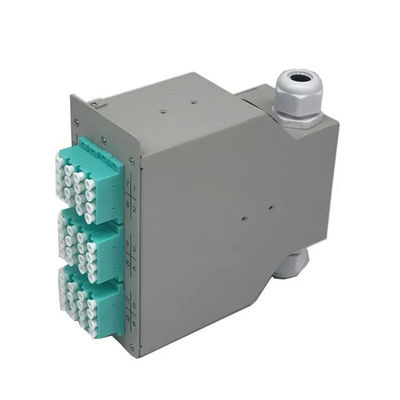 12 Port LC Quad Adapter 48Core Fiber Optic DIN Rail Terminal Box