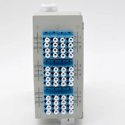 12 Port LC Quad Adapter 48Core Fiber Optic DIN Rail Terminal Box