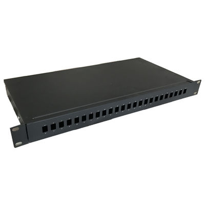 Fixed Rack Mount Fiber Optic Patch Panel 1U 19 "24 Port ODF SC Simplex Adapter