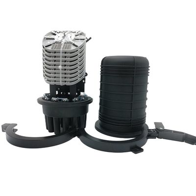 Outdoor Aerial 288 core Fiber Optic Joint Enclosure 6in 6out Dome Splice Closure