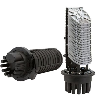 Outdoor Aerial 288 core Fiber Optic Joint Enclosure 6in 6out Dome Splice Closure