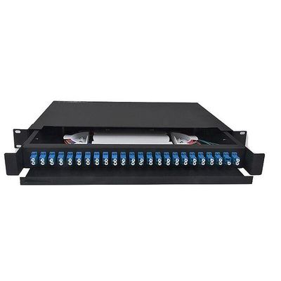 ODF 24 Port Fiber Optic Patch Panel Enclosure Box 24Core Drawer Joint