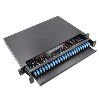 ODF 24 Port Fiber Optic Patch Panel Enclosure Box 24Core Drawer Joint