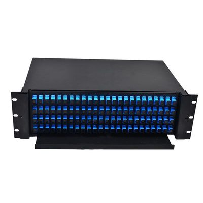 3u 3ru 19 &quot;ODF 96 Fiber Optic Rack Mounted Enclosure Drawer Type Patch Panel
