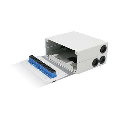 Fiber Optic Splicing Metal Box Din-Rail Dan Wall Mounting Enabled 12 Sc Upc Adapter