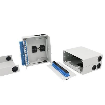 Fiber Optic Splicing Metal Box Din-Rail Dan Wall Mounting Enabled 12 Sc Upc Adapter