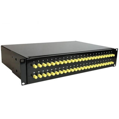 19 &quot;2U Fiber Patch Panel Rack Mount Fixed Type 48 Core FC Adapter