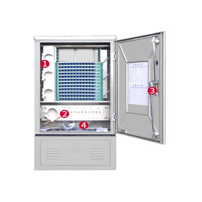 Kabinet Berdiri Lantai FTTH Kotak Dinding Serat Optik SM / MM Eksternal