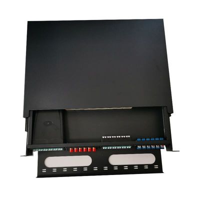 1U MTP MPO Fiber Patch Panel 19 Inch Frame Rack Cabinet 96 Cores Splicing