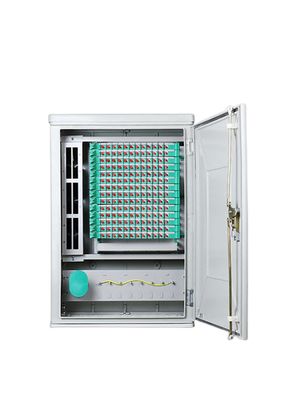 Wall Mounted 144 Kabinet Serat Optik Inti Kabinet Distribusi Serat Tiang ODC