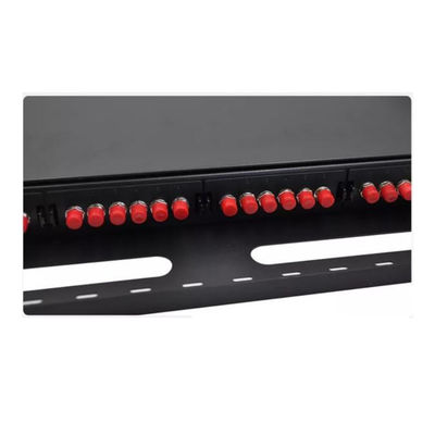 Panel Patch Serat MPO FC 19 24 Port Patch Panel Rack Mount OEM