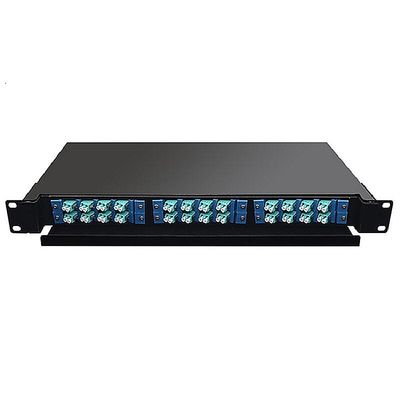 Panel Patch Serat Optik 19 &quot;24 Port Indoor Rack Mount 1U ODF 24 Core