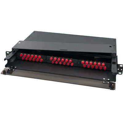 Jaringan Singlemode MPO MTP Patch Panel Geser Keluar ST Fiber Patch Panel OEM
