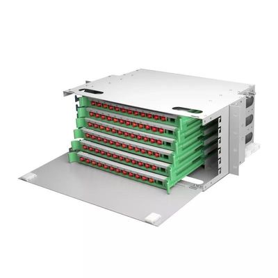 FTTH CATV ODF Patch Panel 19 Inch FC 19 Inch Bingkai Distribusi Optik FC
