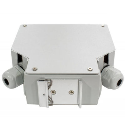 24 Core Fiber Optic Din Rail Terminal Box Dengan 12 Pcs Lc/Apc Duplex Aadapter