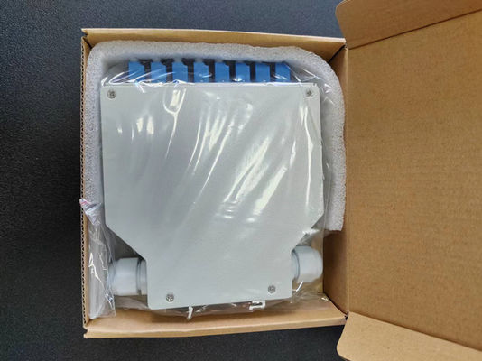 24 Core Fiber Optic Din Rail Terminal Box Dengan 12 Pcs Lc/Apc Duplex Aadapter