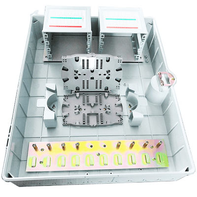 LGX PLC Pemisah Serat Optik APC / UPC 1x64 PLC Pemisah Abu-abu Muda