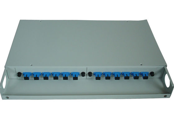 Rack Mount Fiber Optic Patch Panel Enclosure Distribution Fc Sc Adapter