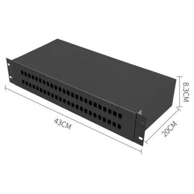 Memperbaiki Panel Distribusi Serat Optik ODF 2U Rack Mounted Patch Panel