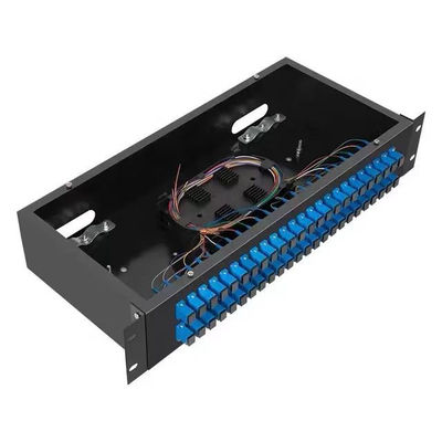 Memperbaiki Panel Distribusi Serat Optik ODF 2U Rack Mounted Patch Panel