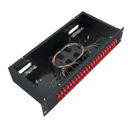 Memperbaiki Panel Distribusi Serat Optik ODF 2U Rack Mounted Patch Panel