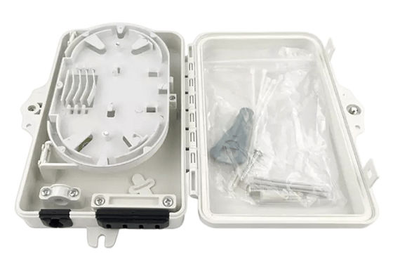 Kotak Terminal Serat Optik 4Port SC Simplex SM Kabel Putih Tahan Air IP-66