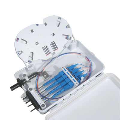 Kotak Terminal Serat Optik 4Port SC Simplex SM Kabel Putih Tahan Air IP-66