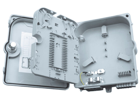 Kotak Terminal Serat Optik 12Port SC / LC / ST / FC IP-66 UPC / APC Abu-abu Muda FTTH