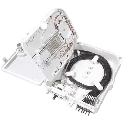 Kotak Terminal Serat Optik 12Port SC / LC / ST / FC IP-66 UPC / APC Abu-abu Muda FTTH