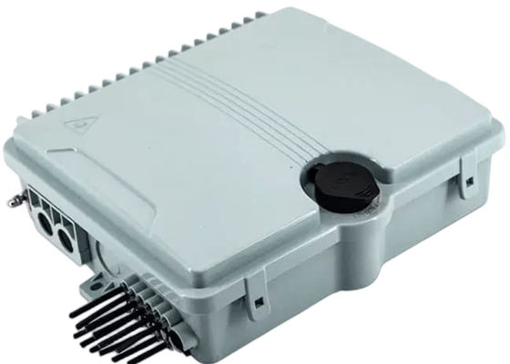 Kotak Terminal Serat Optik 12Port SC / LC / ST / FC IP-66 UPC / APC Abu-abu Muda FTTH