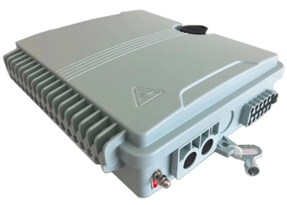 Kotak Terminal Serat Optik 12Port SC / LC / ST / FC IP-66 UPC / APC Abu-abu Muda FTTH