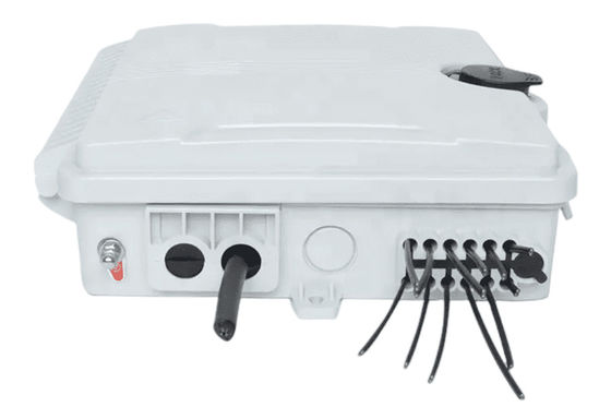 Kotak Terminal Serat Optik 12Port SC / LC / ST / FC IP-66 UPC / APC Abu-abu Muda FTTH
