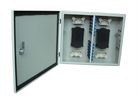 48Fo Outdoor Wall Mount Fiber Enclosure LC ODF Bingkai Distribusi Optik