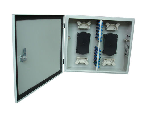 48Fo Outdoor Wall Mount Fiber Enclosure LC ODF Bingkai Distribusi Optik