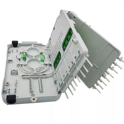 16Core Splitter FTTH Distribution Box UPC / APC Wall Mount Light Grey