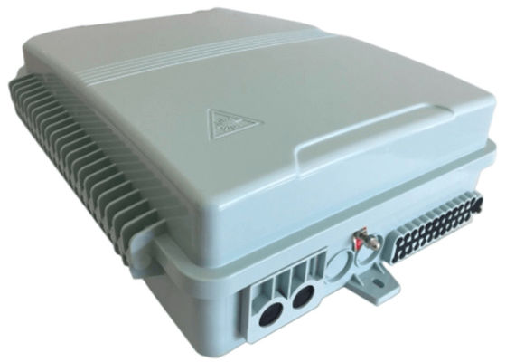 16F 1x16 Kotak Splitter Serat Optik Tahan Air Dinding Mount Splitter IP66