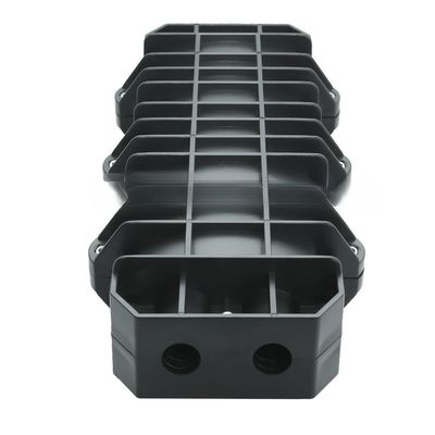 Tipe Inline Fiber Optic Junction Box Enclosure Joint IP68 96 Core