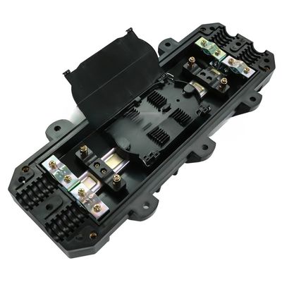 Tipe Inline Fiber Optic Junction Box Enclosure Joint IP68 96 Core