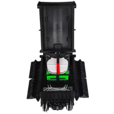 FTTB 24 Port Fiber Termination Box Wall Mount Black IP68 OM1 96Core